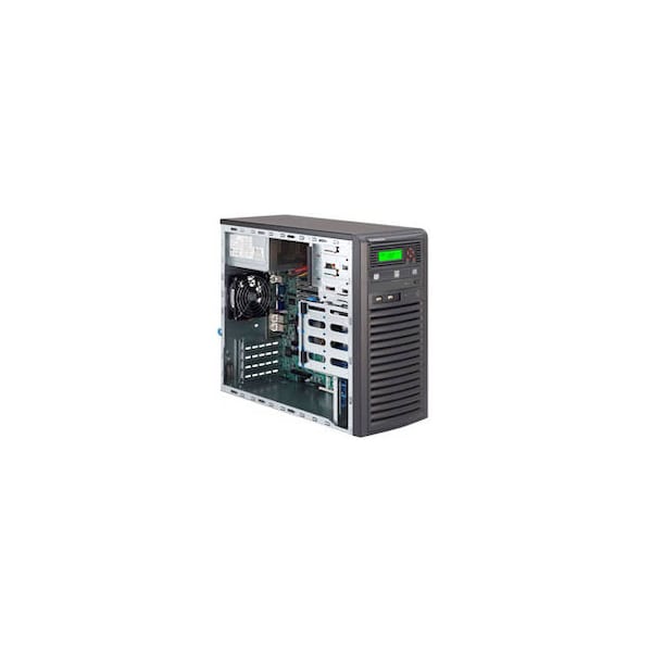 Supermicro SuperServer LGA1150 300W Mid-Tower Workstation Barebone System (Black) SYS-5038D-I